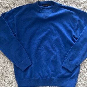 Louis Vuitton Men’s INSIDE OUT CASHMERE CREWNECK in Blue | Medium
